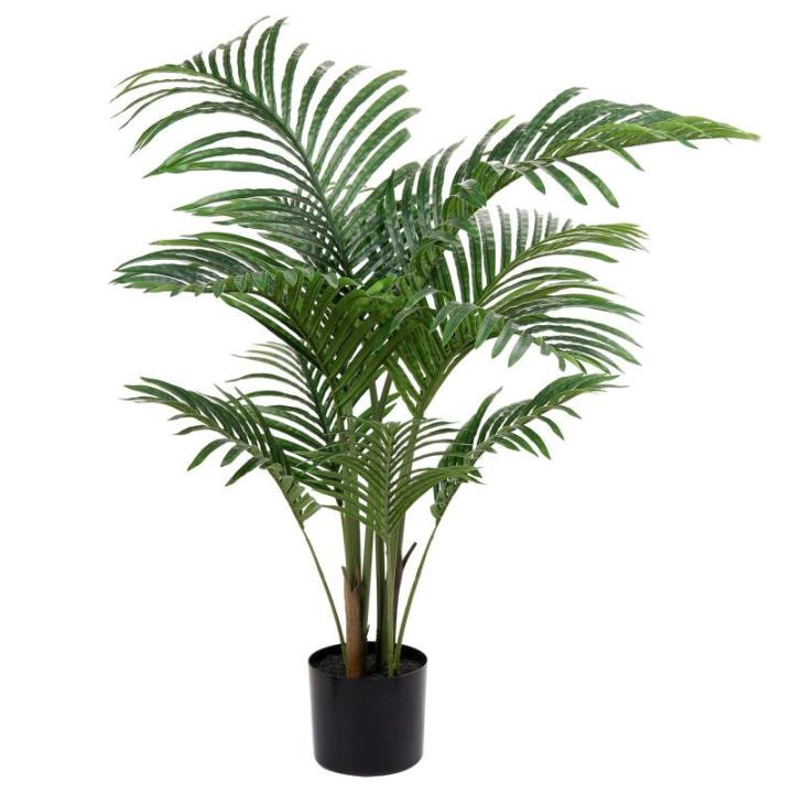 Künstliche Pflanzen Kunstpalme Kunstpflanze Groß Palme Kunstbaum Tropische Aesthetic Deko Wohnzimmer Balkon Schlafzimmer Büro Haus, 110CM