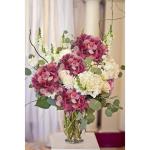 4 stuks kunstmatige hortensia-rozen, rood, Ø 19 cm, kunstbloemen, hortensia, als echt voor bruidsboeketten, huis, kantoor, hotel, feestdecoratie, middenstukken, bloemstukken