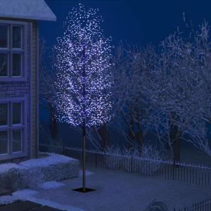 LED Weihnachtsbaum Lichterbaum Weihnachten Christbaum für Außenbereich geeignet 2000 LEDs Blaues Licht Kirschblüten 500 cm