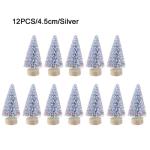 12 Stück Weihnachtsbaum aus Sisal Seidenzeder Miniatur Kiefer Flaschenbürstenbäume künstlicher mattierter Sisal-Weihnachtsbaum für die Weihnachtsdekoration,Tischdekoration
