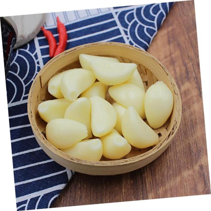 24 STK Simulierter Knoblauch Modell Mit Künstlichen Knoblauchflocken Falsches Gemüsedekor Gefälschter Knoblauch Gefälschte Gemüsestütze Elefantenknoblauch Knoblauchflocken Pr