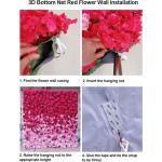 Blumen-Wandpaneel-Set, Künstlicher Wandblumen-Hintergrund, 3D-Seiden-Hortensien-Rosen-Blumenpaneel Für Fotohintergrund, Zuhause, Party, Hochzeit, Hintergrunddekoration(2M*3M)