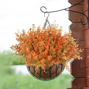 12 Stück Kunstblumen Outdoor Wetterfest Künstliche Blumen wie Echt, Kunstpflanzen UV-beständig Balkonpflanze Plastikblumen für Außen Balkon Balkonkasten Garten Außenbereich