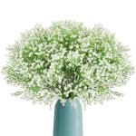 12 stuks Gypsophila kunstmatige bloemen, nep baby adem Gypsophila bloemen boeketten, nep bloemen voor DIY bruiloft boeket partij tafelstukken bloemstukken en Home Decor