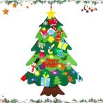 Kid Felt Christmas Tree | Wall Art Decor | Christmas Tree Wall Decor | Felt Christmas Tree | Christmas Tree For Kids Interactive Fun For Children's Rooms, Bedrooms, Dormitories