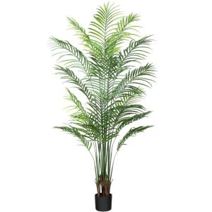 Kunstpalm, 170 cm, grote kunstplant in pot, kunststof palm, ziet eruit als een echte plant, decoratie voor woonkamer, balkon, slaapkamer, kantoor, cadeau voor een housewarming (1 s