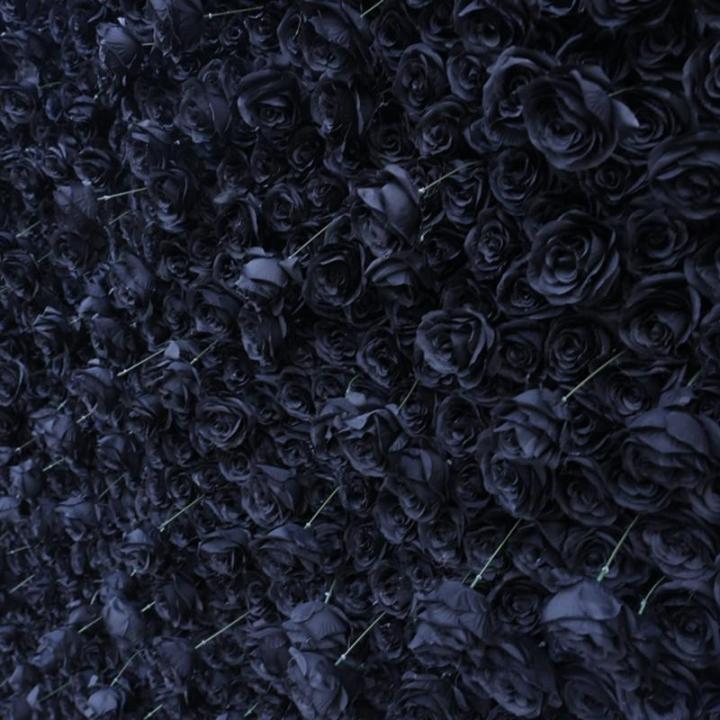 Schwarze Simulations-Rosenwand-Hintergrundwand, Hochdichte 5D-Stoffbasis-Simulations-Blumenwand, Outdoor-Event-Dekoration Für Fotohintergrund Home-Party-Hochzeits-Hintergrund(3.28