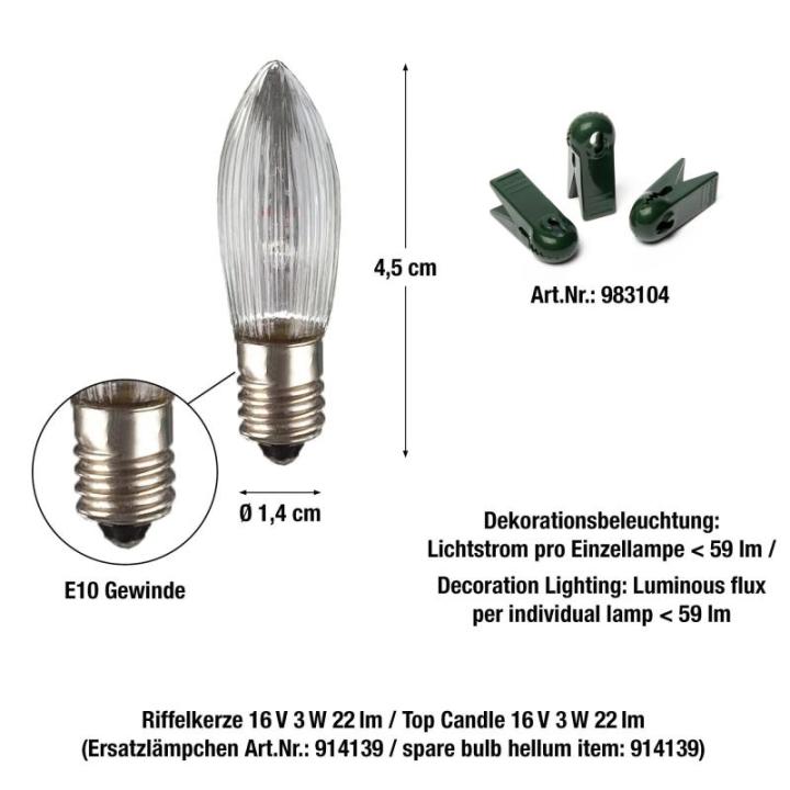 Lichtketting kerstboom, 15 stuks boomkaarsen, 9,8 m, Made-in-Germany, lichtketting met stekker, deelbaar, kerstverlichting met gloeidraad, kerstboomkaarsen met 3 reservekaarsen, 43