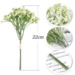 Set van 6 kunstmatige Gypsophila Babies Breath , boeketten, decoratie voor bruiloft en verjaardag, DIY, meerkleurig