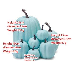 7 Stück Kürbis Herbst Deko Kürbisse Zierkürbisse Herbstdeko Herbstdekorationen Künstliche Kürbisse Für Herbst Thanksgiving Halloween Feiertagsparty Dekoration Halloween Deko