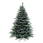 Künstlicher Weihnachtsbaum aus Blauer Fichte mit PE- und PVC-Zweigen for Zuhause, Büro, Urlaub, Innen- und Außendekoration, beflockter voller Baum aus Fichte mit Metallscharnier