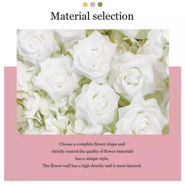 2 M * 2 M / 6,5 * 6,5 FTKünstlicher Blumenhintergrund Wandstoff Hintergrund Blumenwand, Blumenarrangement Blumenwandpaneel-Set, Seidenhortensien-Blumenpaneel Für Fotohintergrund(