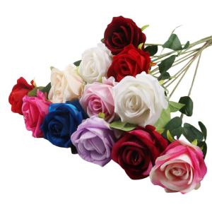 12 stuks kunstbloemen, zijden bloemen, rozen, 51 x 7 cm, kunstbloemen, bladeren en verstelbare stelen, realistische en zachte kunstbloemen voor bruiloftsfeest, Valentijnsdag, woond