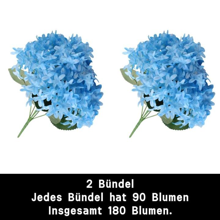 1104 Kunstbloemen, 180 stuks, blauwe bloemen, decoratie voor bruiloft, feest, huis, doe-het-zelf knutselen