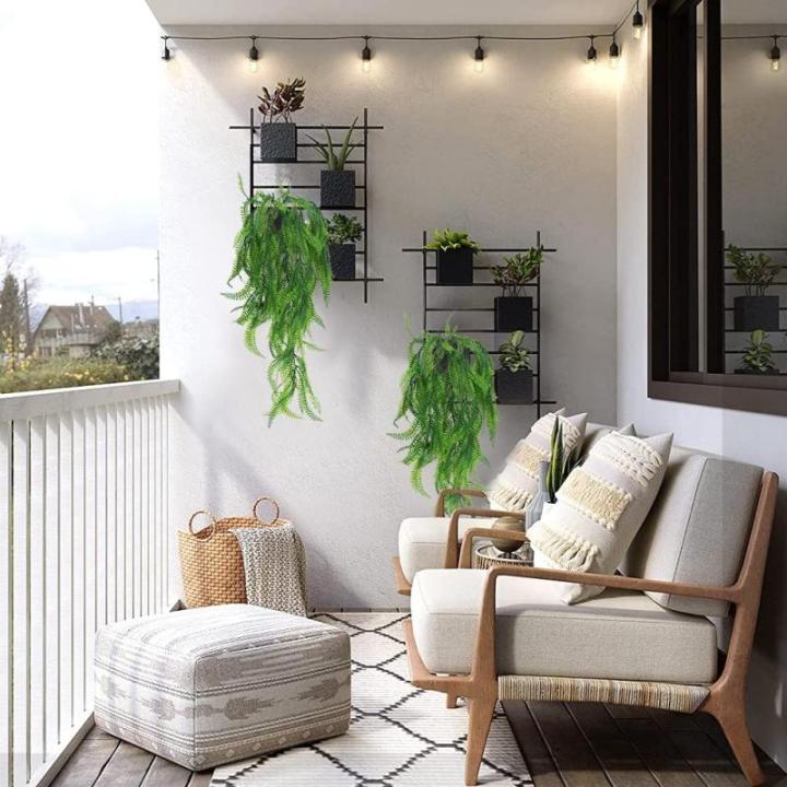 2 stuks kunsthangplanten, 80 cm, nepkunstklimopranken, groene hangplant voor huis, tuin, esthetische decoratie