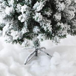 Weihnachtsbäume, schneebedeckter Weihnachtsbaum, Heimdekoration aus weißem Metall, Kiefer, künstlicher Ständer, einfach aufzubauender Weihnachtsbaum (Farbe: Weiß; Größe: 240