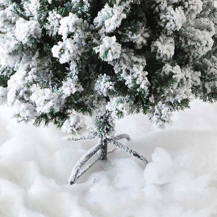 Weihnachtsbäume, schneebedeckter Weihnachtsbaum, Heimdekoration aus weißem Metall, Kiefer, künstlicher Ständer, einfach aufzubauender Weihnachtsbaum (Farbe: Weiß; Größe: 240