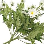 2 x witte margriet boeketten , kunstmatige witte madeliefjes boeket, faux madeliefje bos, margriet takken voor bloemenarrangement, bruiloft middelpunt decoraties