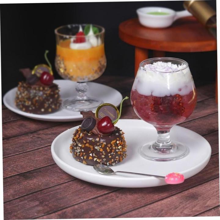 Fake Kuchen künstliche Kuchen 4 Stücke Simulation Kuchen Gefälschte Kuchen Dessert Modelle Kuchen Requisiten Shop Zubehör Dekorative Realistisches Essen