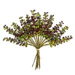 Simulierte Beerenzweige, 12 Stück, Künstliche Beeren, Biegbare Stiele, Zweige, Künstliche Früchte, wasserdichte Beerenzweige für Zuhause, Haus, Küche, Tisch, Korb (D)