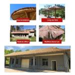LYRZJJ Kunststoff-Simulation Strohdach Antike Fliese Dekoration Garten Scenic Wood House Künstliches Fell Stroh Pavillon PE/PVC Fake Stroh, 2pcs (Color : Yellow a, Size : 2pcs)