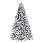 Kunstkerstbomen, dennenboom, pvc, kerstboom met metalen standaard, dennenboom, sneeuwboom met 1180 takken, kerstdecoratie familie, 235 cm