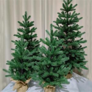 Weihnachtsbaum Künstlich Künstlicher Weihnachtsbaum, Saisonale Innendekoration Mit Dekorativem Sackleinensockel Weihnachten(90cm)
