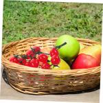 5 Stück Schnur Künstliche Pflanzendekoration Künstliche Obstdekoration Dekorative Kirschtomaten PVC Lebensechte Früchte Rot