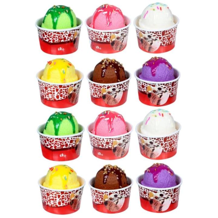 12 Stück Eiscreme Modell Gefälschte Eiscreme Gefälligkeiten Eiscreme Kugeln Requisite Simulation Eiscreme Kugeln Eiscreme Kugeln Schaufenster Requisite Gefälschte Eiscreme