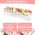 Transparente Acryl-Vase, 16 Löcher, elegante Tischdekoration, Vase, Blumenhalter für Hochzeiten und Valentinstag, Heimdekoration