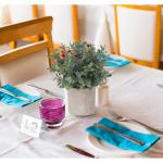 Set van 5 mini- in pot, nep, kleine eucalyptus, rozemarijn, groen, kunststof, kunstgroen, grasplanten, decoratieve nepplant voor huis, kantoor, balkon, bureau, badkamerdecoratie