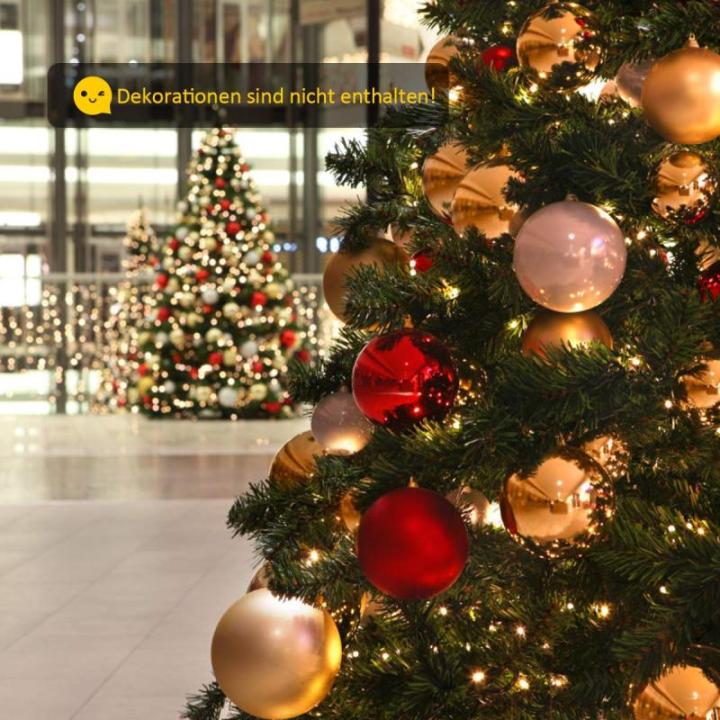 Kunstkerstboom, 180 cm/225 cm, dennenboom met metalen standaard, kerstboom 928/1346 twijgen, pvc-naalden, kunstboom, Kerstmis, klapsysteem, groen (225 cm)