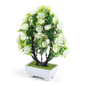 Bonsai Baum Künstlich, Künstlicher Bonsai, Plastikpflanzen Wasserfester Sonnenschutz, Bonsaibaum Echt Geeignet für Garten, Büro, Balkon, Ornamente