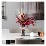 Kunstblumen Künstliche Blumen – leichte Luxus-Wohndekoration, Trockenblumen und Kieselgel – Elegante Vasen-Ornamente für Wohnzimmer für jeden Anlass