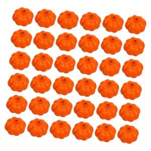 300 stuks pompoen decoratie Halloween decoratie-accessoires Halloween pompoen decoratie desktop pompoen decoratie kleine realistische pompoen kunsthandwerk kleine pompoen PU-lijm