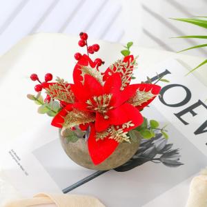 Kunstbloem (1, rode kerstster)
