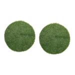 2 Stück Schachtdeckel Dekoration Rasen Tischsets Teppiche Für Runden Teppich Kreis Teppich Dekorieren Von Esszimmertisch Dekoration Teppiche Kunstrasen Runder Teppich