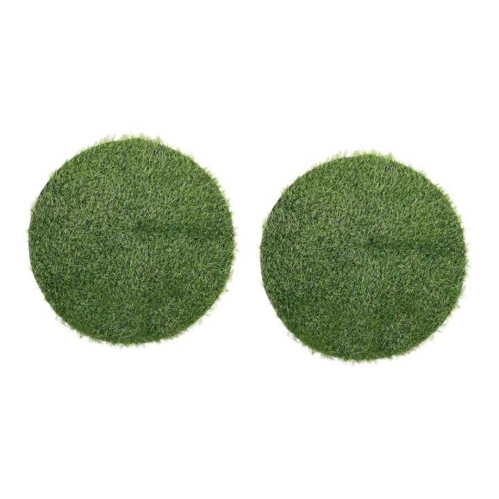 2 Stück Schachtdeckel Dekoration Rasen Tischsets Teppiche Für Runden Teppich Kreis Teppich Dekorieren Von Esszimmertisch Dekoration Teppiche Kunstrasen Runder Teppich