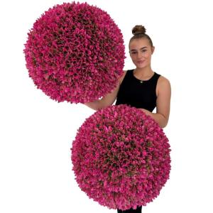 XL Formschnitt-Kugeln, 58,4 cm, Hot Pink, 2 Formschnittkugeln (4 Hälften))