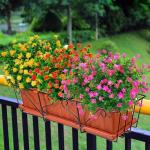Kunstbloemen voor buiten, gemengde kleur, uv-bestendig, , bloemen in grote hoeveelheden voor het ophangen van plantenbakken, buiten, veranda, vaas, thuis, raamdecoratie, 7 bundels