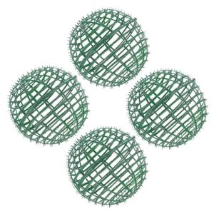 4 Stück Ballhalterblase aus Kunststoff künstlicher Formschnitt-Kugelrahmen Kugelhalter für künstliches Grün Plastikballständer Blumenkugelhalter Hochzeitszubehör Blumenstän