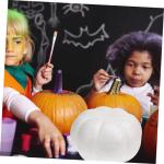 Kürbisform Weißer Bastelkürbis Kleine Kürbisse DIY Weißer Kürbis Halloween-Dekorationen Im Innenbereich Realistische Gefälschte Kürbisse Bastelkürbisse Aus Weißem Schaums