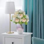 Artificial Flowers Pioenrozen, kunstbloemen, decoratie, bruiloft, boeket, , kunstbloemen, echt gevoel, wit boeket 1013
