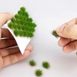 32 Stück Simulation Gras Modell Grasbüschel Miniatur Statisches Gras Modell Miniatur Strauch Büsche für Landschaftsschiene Weg 32 Stück Miniatur Grasbüschel