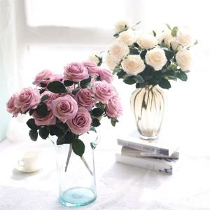 Simulatie Rose Set Thuis Woonkamer Decoratieve Nep Bloemen Eettafel Bloemen Zijden Bloemen Ornamenten Bruiloft Decoratie Unieke Decoratie (Color : C)