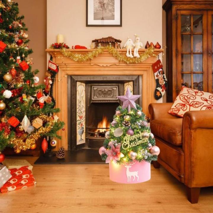 Mini-Weihnachtsdeko für Kinder als Baum. Für Alter, für Verzierungen mit bunten Ornamenten für Feiern für Feiern (45 cm, gelb)