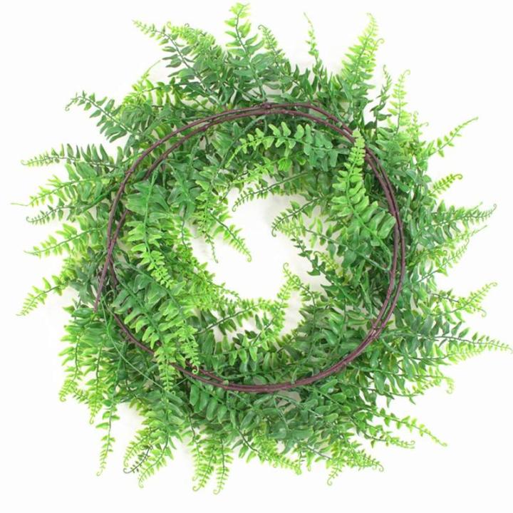 Faux Boston Varens, Wijnstokken Kunstmatige Opknoping Planten Nep Klimop Bladeren Slinger/Krans 190cm voor Bruiloft Achtergrond Boog Muur Thuis Veranda Tuin Woondecoratie