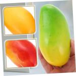 1 Satz Simulation Mango-Modell Spielsachen Toy Fruchtspielzeug Schaum Mangos Gefälschte Fruchtmodelle Dekorative Künstliche Mango-Requisiten Fotografie-Requisiten Poly-Drache 3st