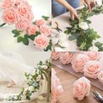 Kunstrozen, 20 stuks , decoratieve bloemen, schuimrozen, decoratie, voor verjaardagsdecoratie, bruiloftsdecoratie, feestdecoratie, roze