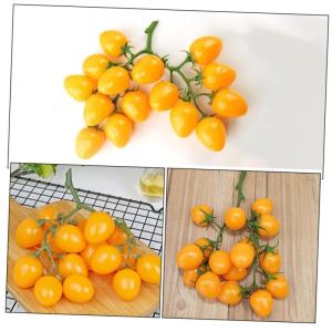 5st Simulierte Kleine Tomaten Lebensechte Gefälschte Kirschtomaten Simulation Kirschtomaten Requisiten Für Die Obstfotografie Dekore Aus Künstlichen Früchten Schaum Yellow